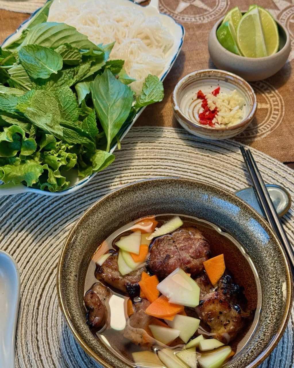 Hanoi Grilled Pork Noodles · Bún&nbsp;Chả